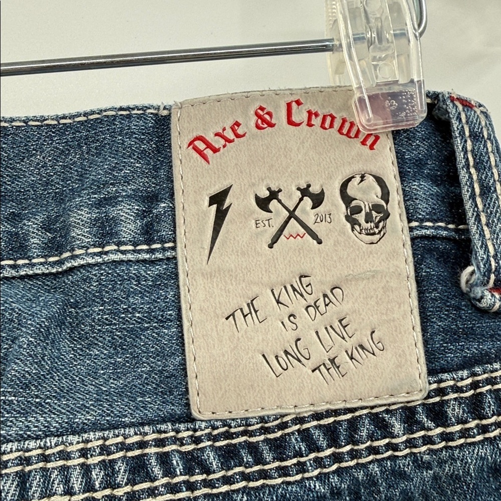 Axe & Crown Men's Blue Slim Fit Jeans Size 32 - Picture 4 of 12